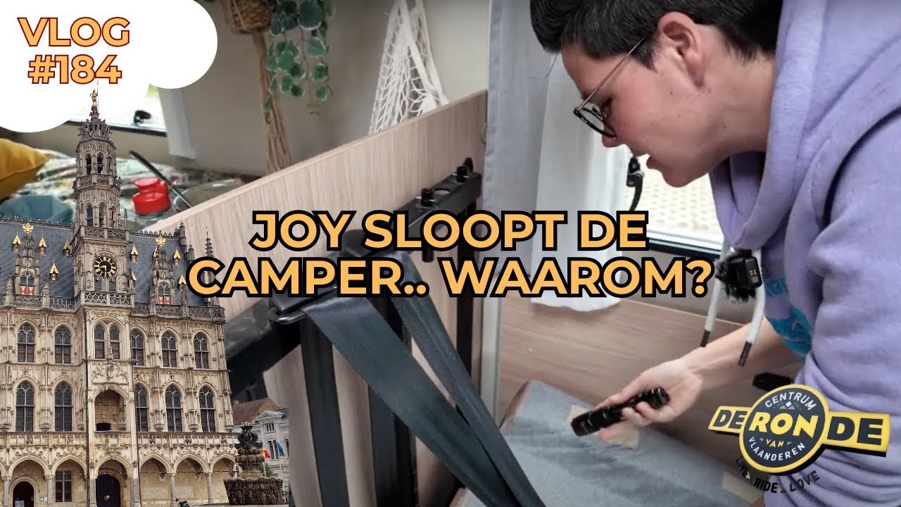 Joy sloopt de camper! Na omleidingen op bezoek in Oudenaarde, stad van de Ronde van Vlaanderen  #184
