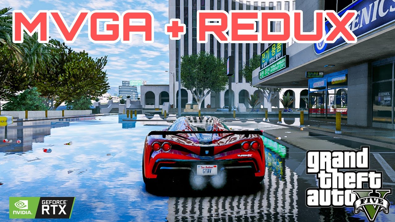 How to install MVGA + REDUX graphic mod in GTA 5