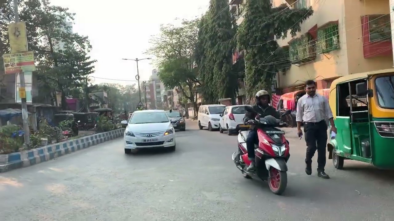 Moving around South Kolkata, India