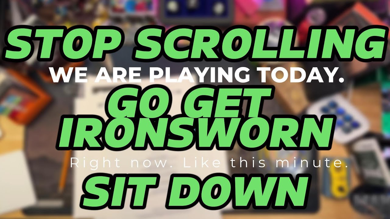 Let's Sit Down Together and ACTUALLY PLAY Ironsworn! (Rules + Character & World Creation + Opening!)