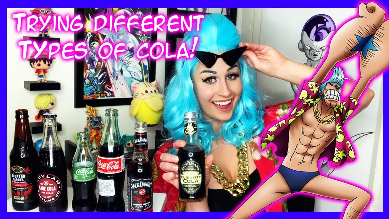 Trying different types of COLA + FRANKY COSPLAY!