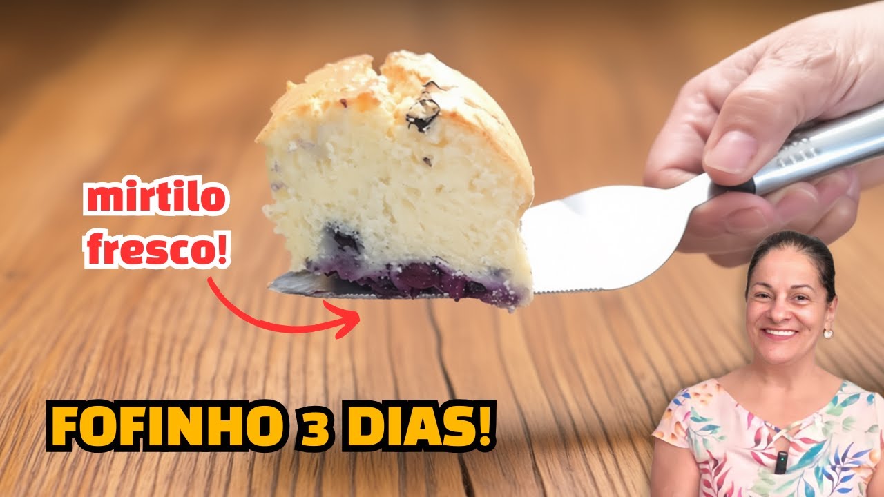 Bolo de Mirtilo FOFÍSSIMO | Fica Macio por 3 Dias (Segredo Simples!)