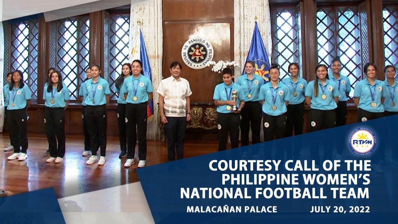 Courtesy Call of the Philippine Women’s National Football Team 7/20/2022