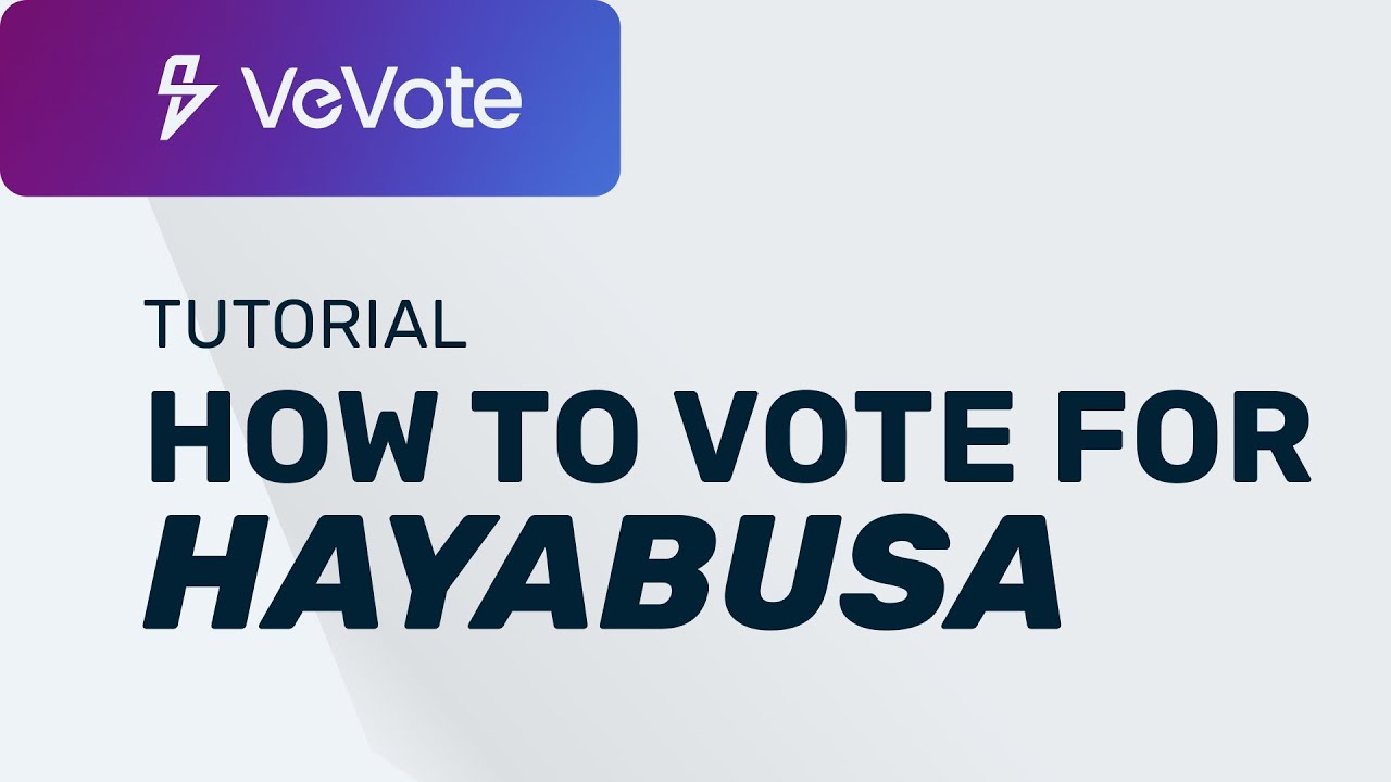 Learn How to Vote for Hayabusa on VeVote | VeChain Renaissance