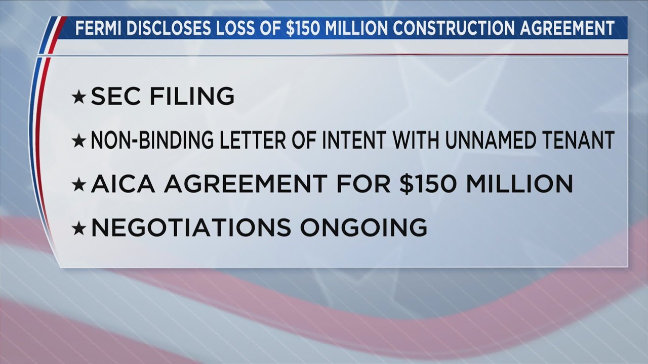Fermi America loses $150 million construction agreement
