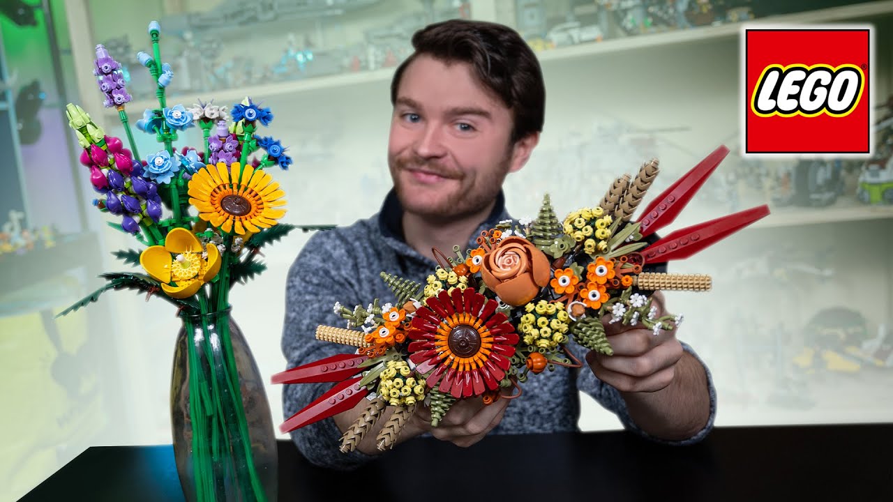 LEGO Botanicals Wildflower Bouquet & Dried Flower Centerpiece Review!