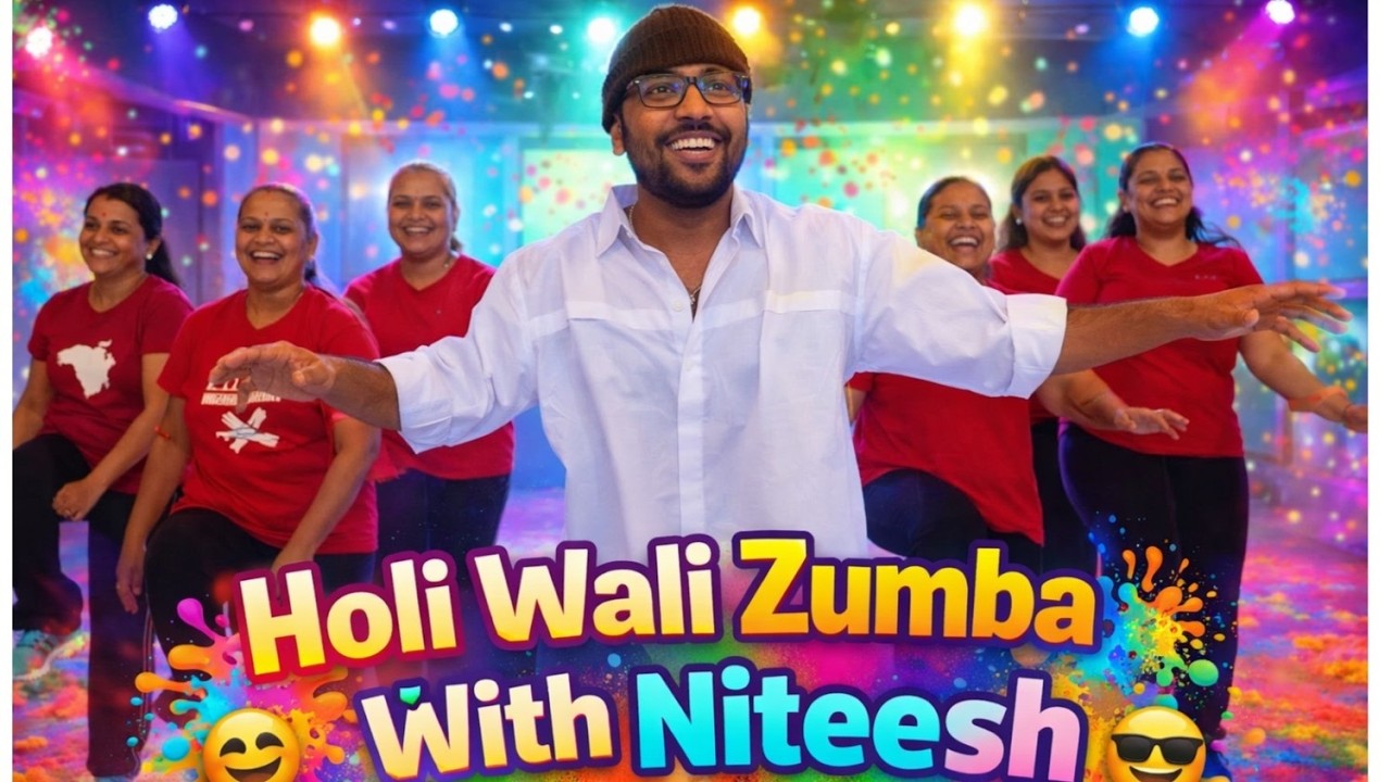 Holi Wali Zumba With Niteesh || Mayuri Dance & Fitness Academy ||