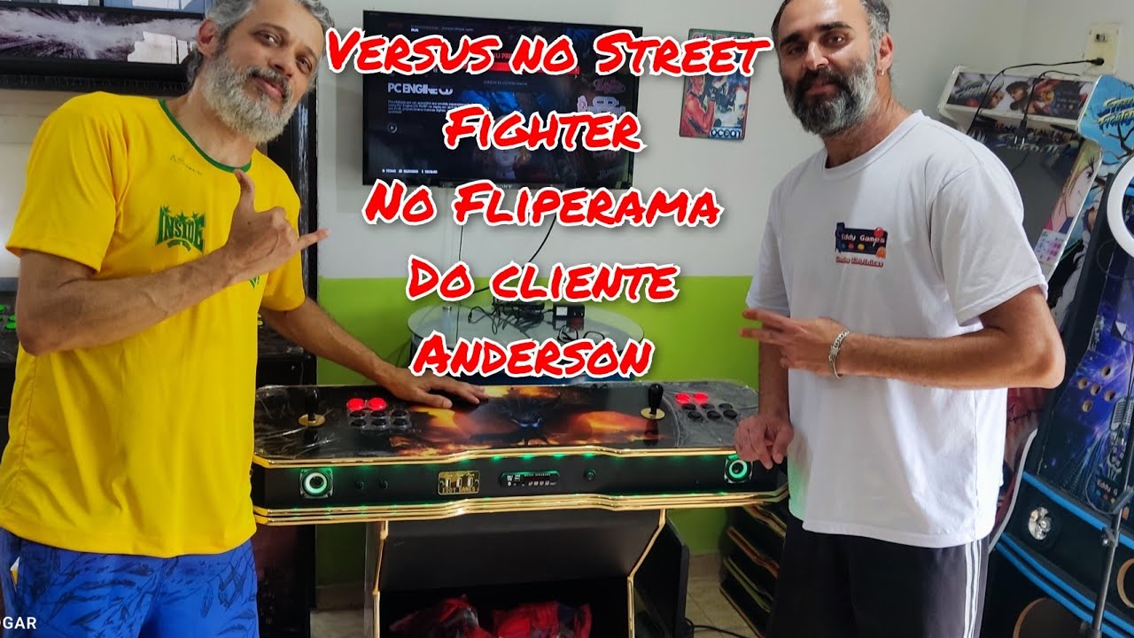 Fliperama Portatil 1 metro de largura sistema Golden 35000 jogos  bancada de apoio e muito mais