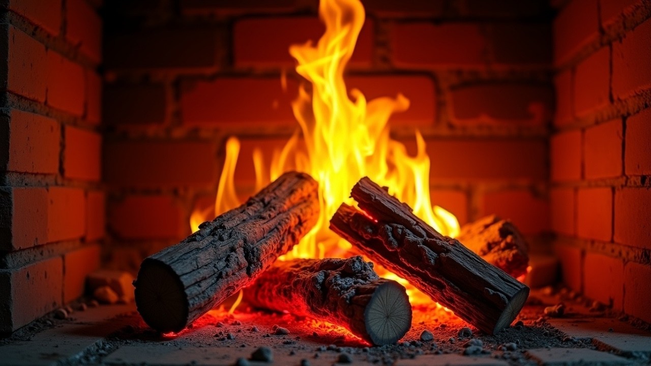🔥 FIREPLACE 4K (LIVE 24/7). Fire Background with Crackling Fire Sounds. Cozy Fireplace