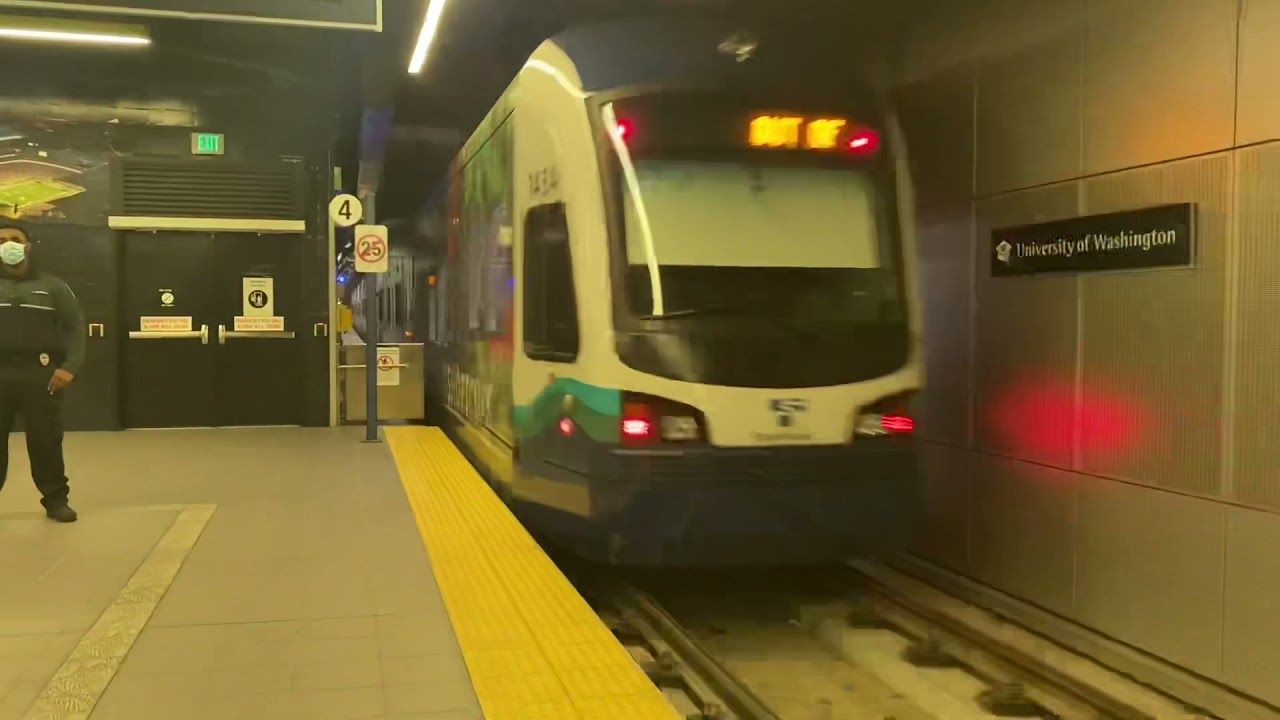 Link Light Rail Northgate Simulated Service testing @ Uw Station 9/13/21