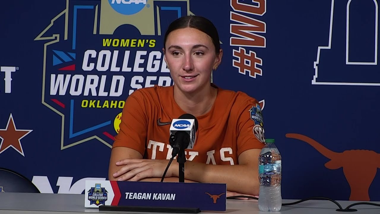 Texas softball postgame press conference after WCWS shutout win vs. Florida