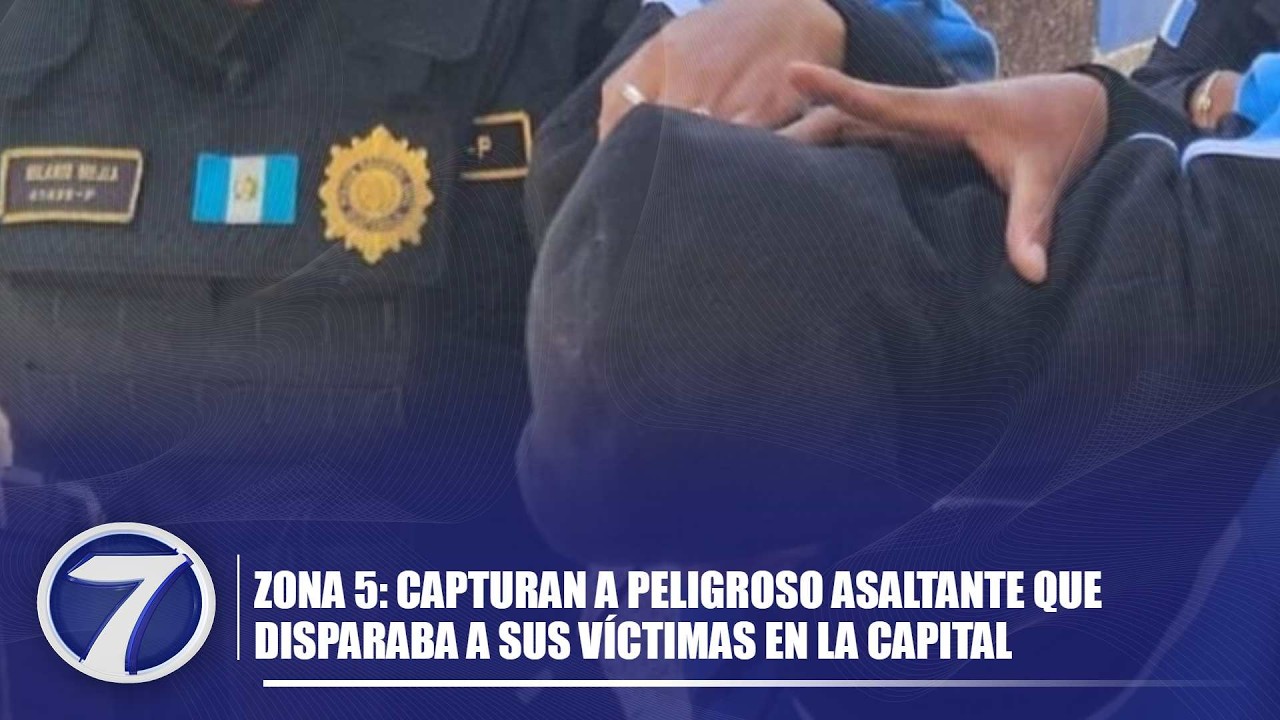 Zona 5: Capturan a peligroso asaltante que disparaba a sus víctimas en la capital