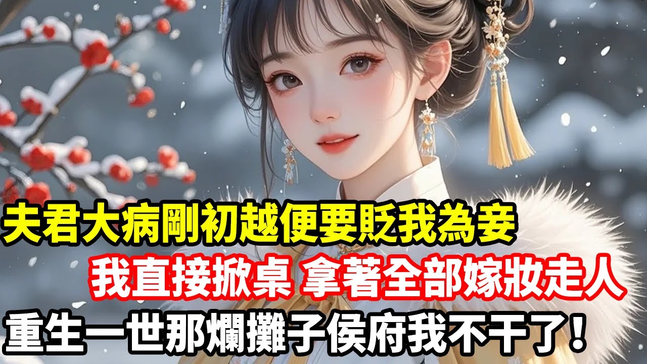 夫君大病剛初越便要貶我為妾，我直接掀桌，拿著全部嫁妝走人，重生一世那爛攤子侯府我不干了！