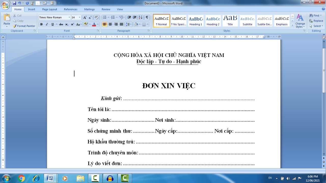 Hướng dẫn đặt TAB trên Word - Thiết lập dấu chấm tự động