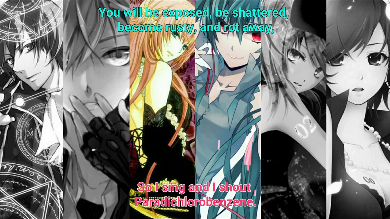 Vocaloid 6 - Paradichlorobenzene x Antichlorobenzene (ENG LYRICS) [Miku,Rin,Len,Luka,Kaito,Meiko]