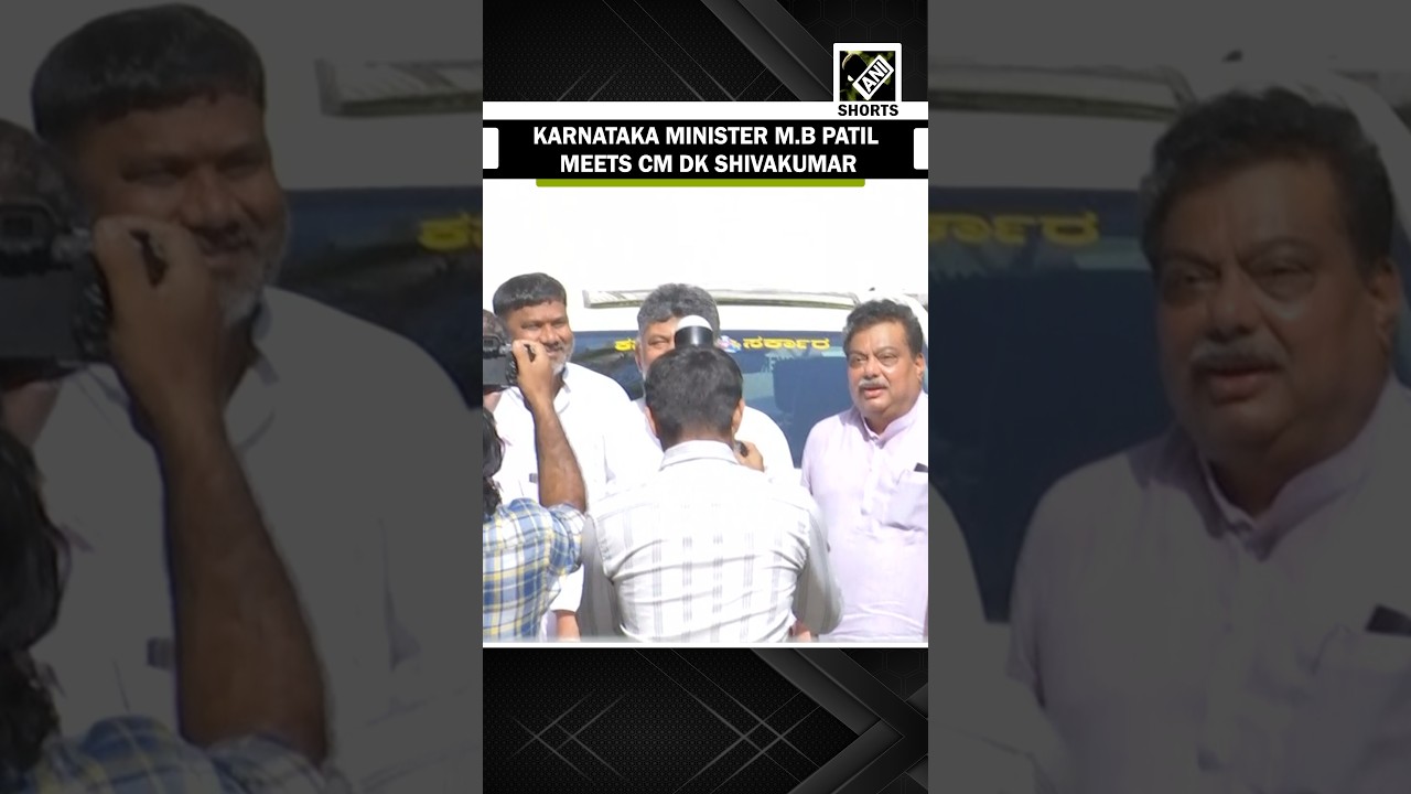 Karnataka Cabinet minister M.B Patil meets CM DK Shivakumar in Bengaluru