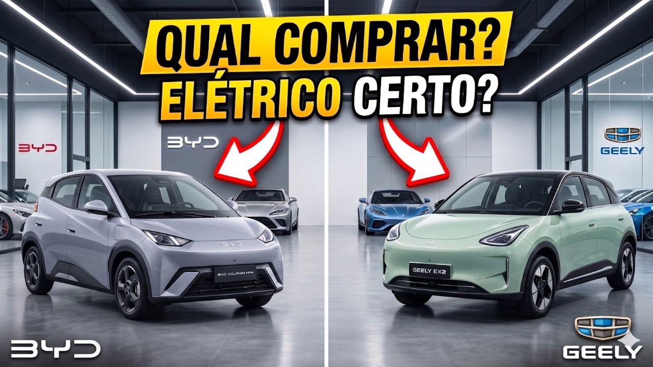 Geely EX2 Pro HUMILHA o Dolphin Mini? Comparativo Completo Revela Tudo