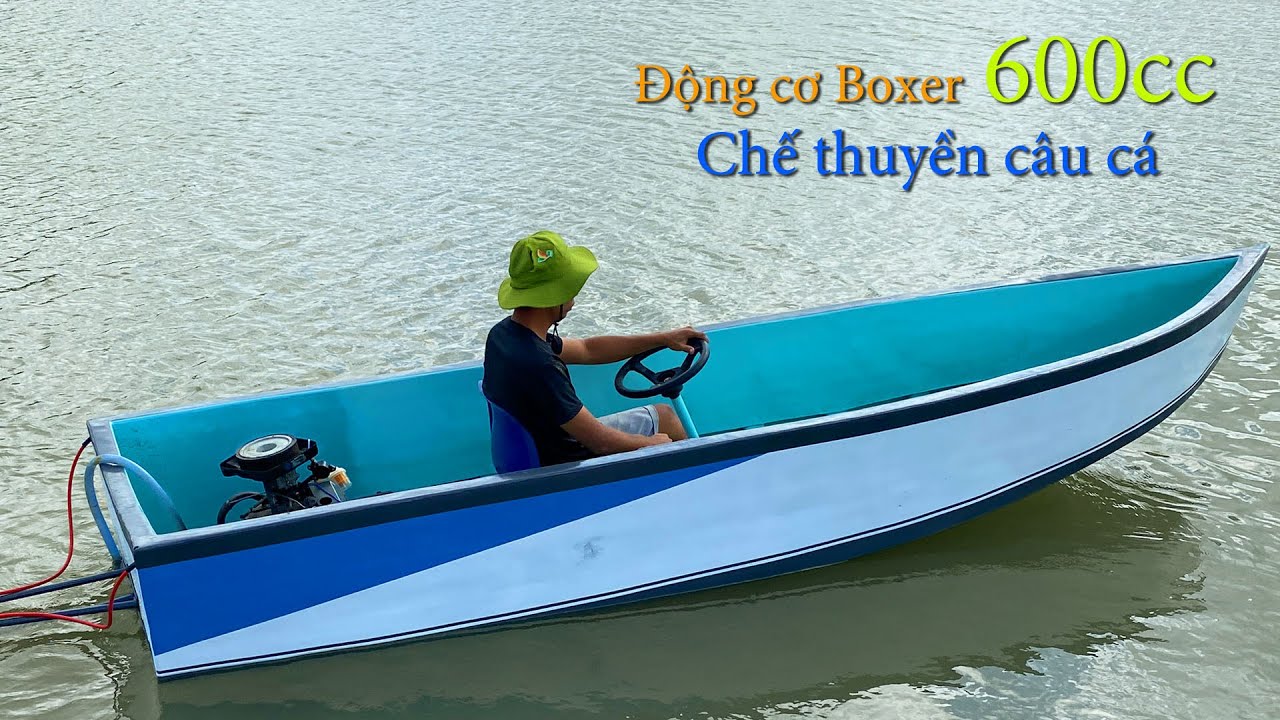 Make a fishing boat from scrap boat hull with 600cc engine