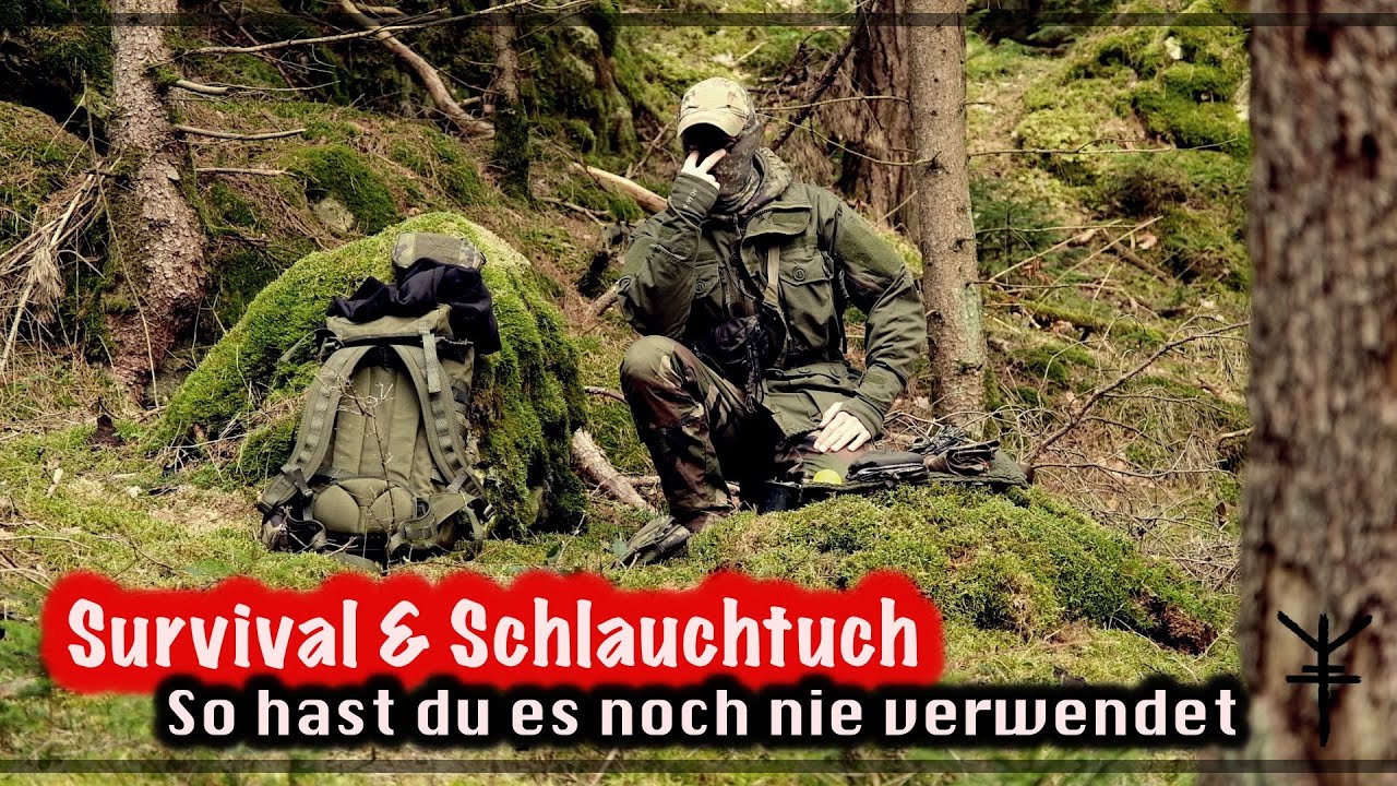 Survival Skills - Schlauchtuch/Buff - Verwendung im Extremfall / IFAK/Water/Stealth/Bag/Camo