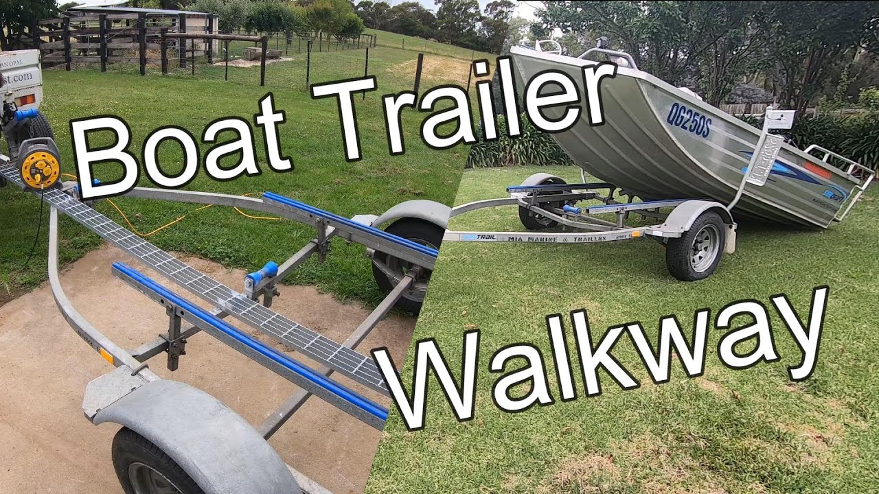 Fishing Boat Project, Boat Trailer Walkway, Part 23
