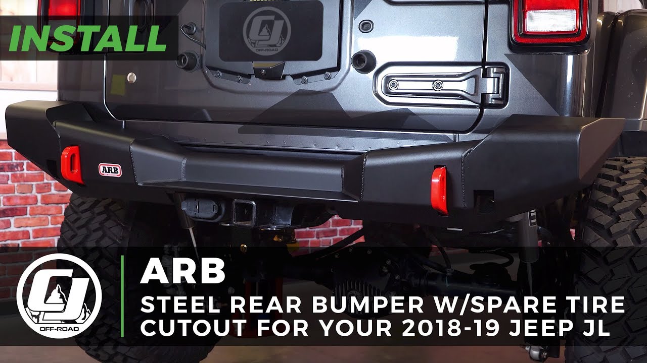 2018-2020 Jeep JL Wrangler Install: ARB Steel Rear Bumper with Spare Tire Cutout