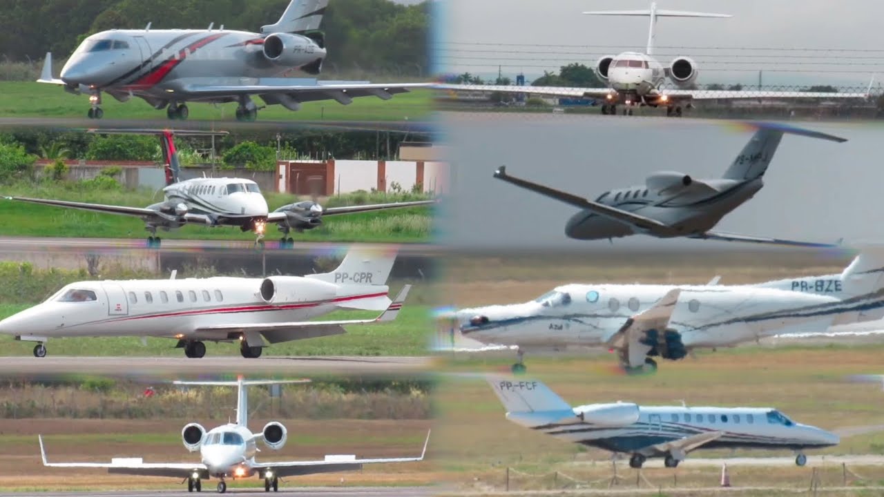🔴 Pousos e decolagens no aeroporto de João Pessoa JPA Copilado de vários vídeos...