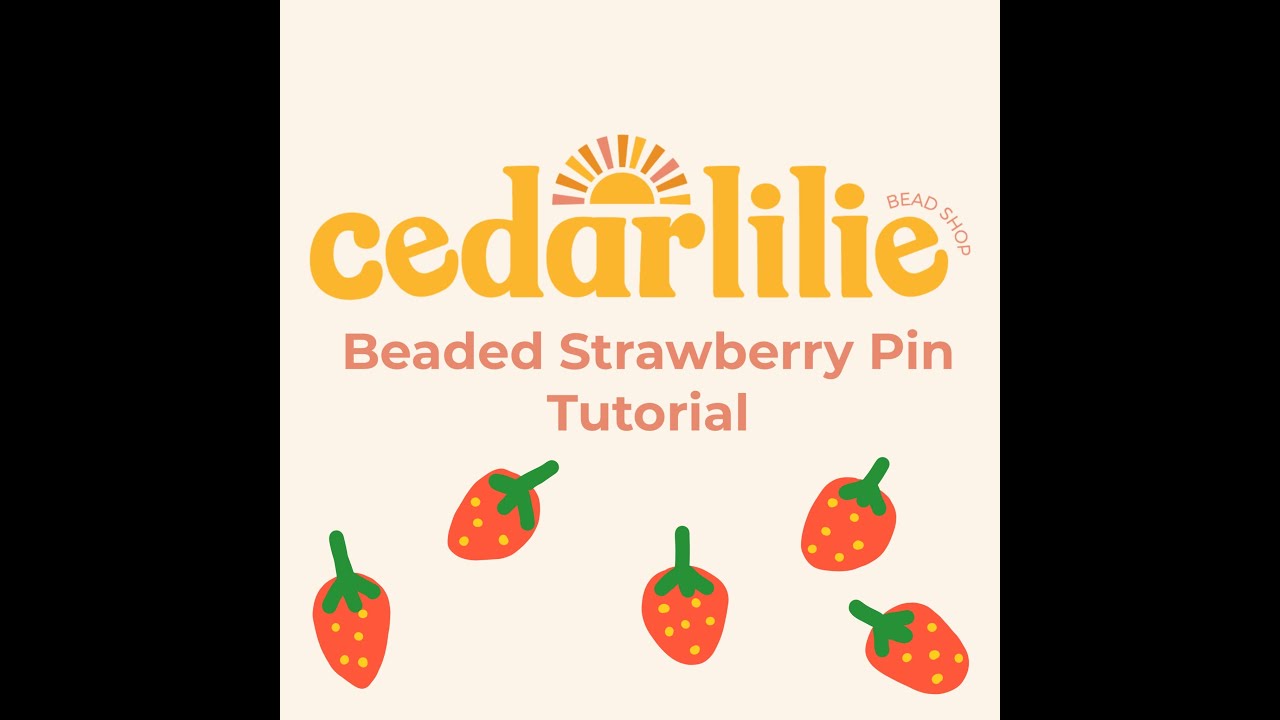 Beaded Strawberry Pin Tutorial