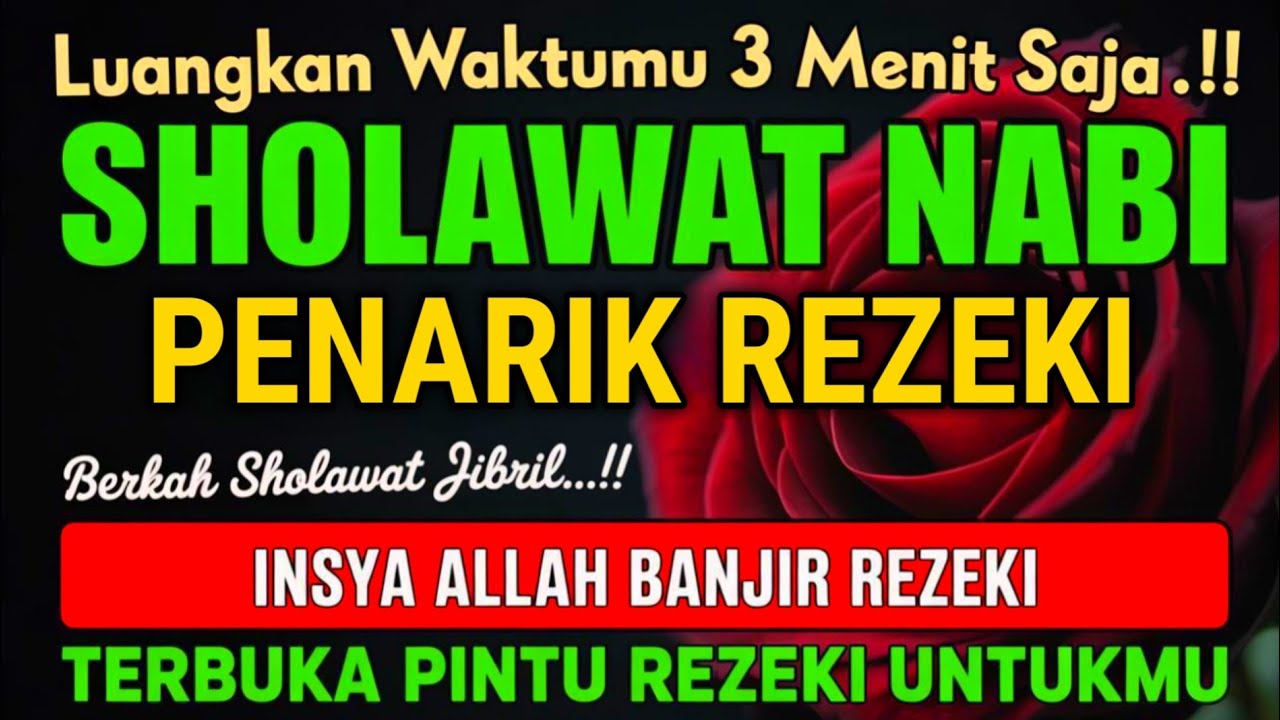 PUTAR WALAU SEBENTAR ‼️ SHOLAWAT JIBRIL PENGABUL HAJAT, MENDATANGKAN REZEKI, PENGHAPUS DOSA