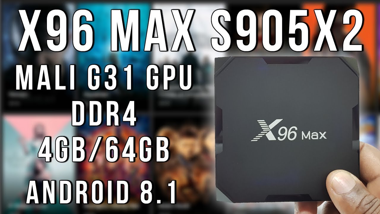 ТВ-приставка X96 Max Amlogic S905X2 Android 8.1 DDR4 4K