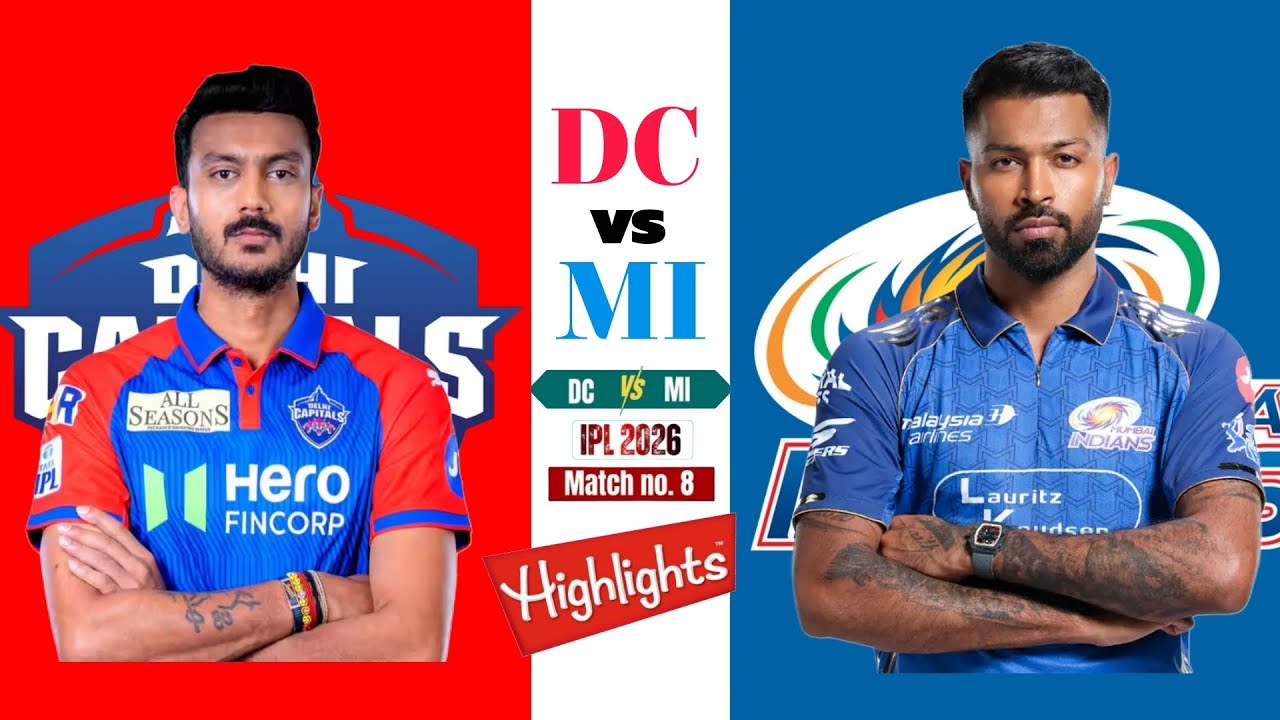Match no-8 DC vs MI 2026 TATA IpL Highlights 