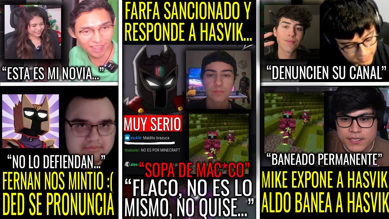 FARFADOX Es SANCIONADO y BANEAN a HASVIK | DED Se PRONUNCIA | FERNANFLOO Es VIRAL Por... | HORMIGEO