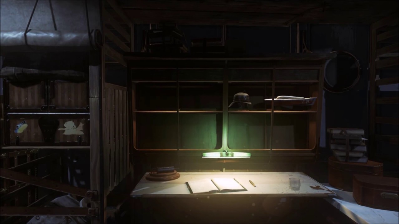 Dishonored 2 - Corvo's Room Amibance (ship sounds, soft music, ASMR)