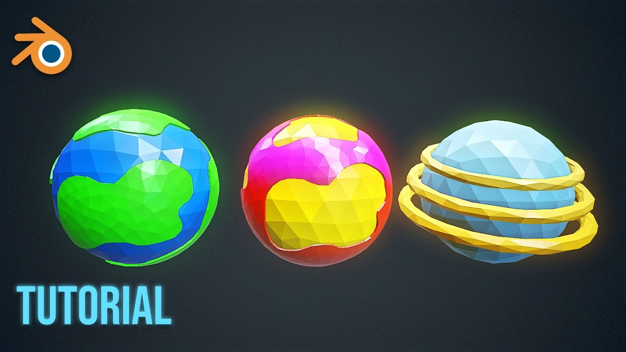 Low Poly Планеты – Урок Blender