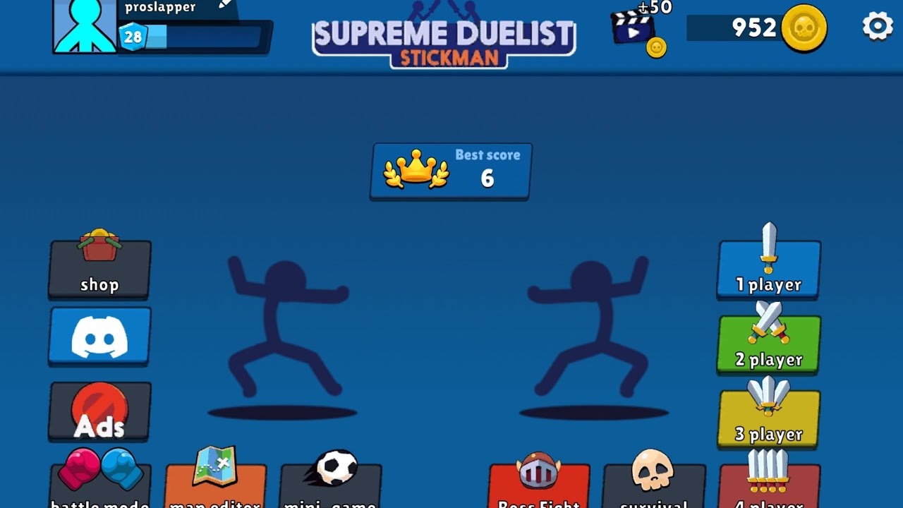 Playing stickman duelist 
