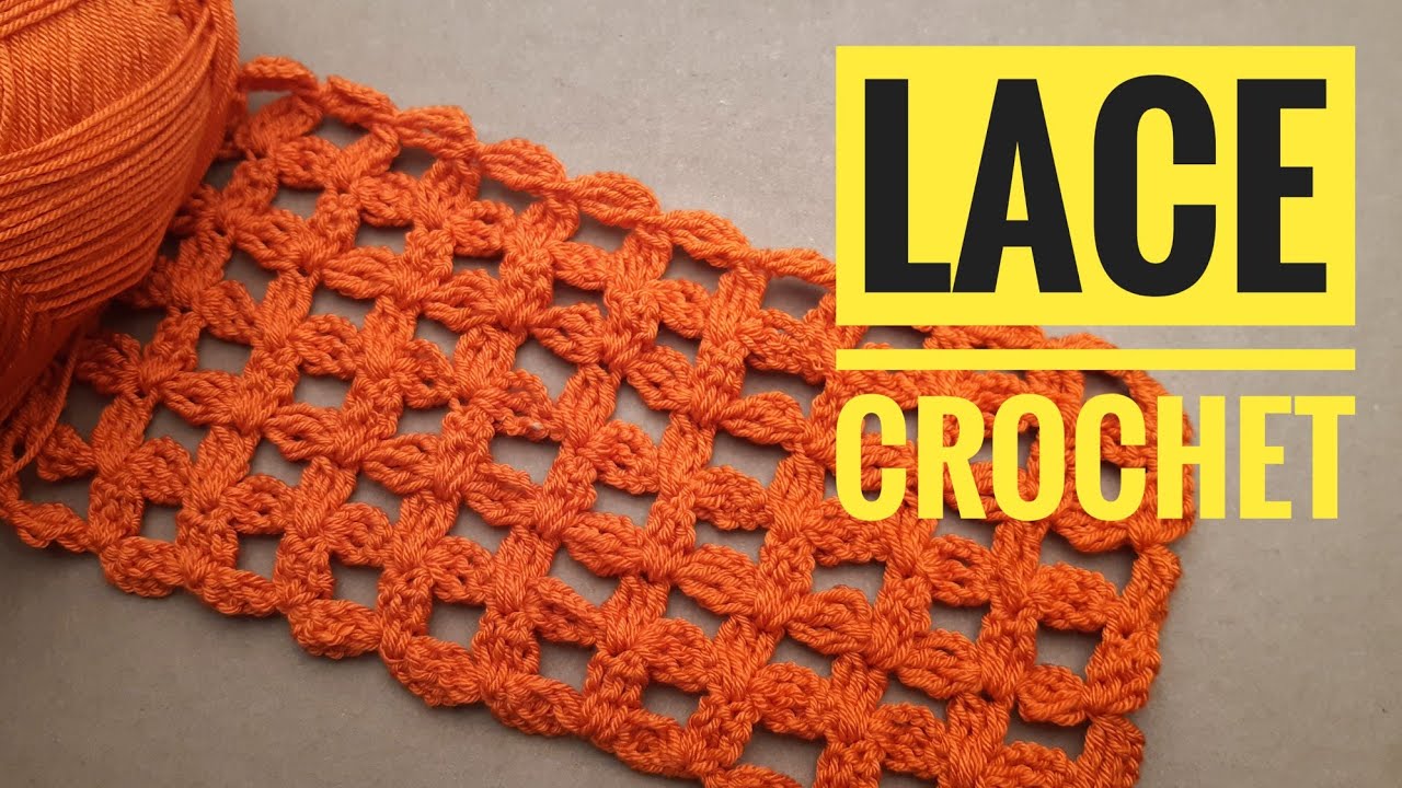Lace Crochet Model Super Easy | آموزش بافت توری قلاب بافی
