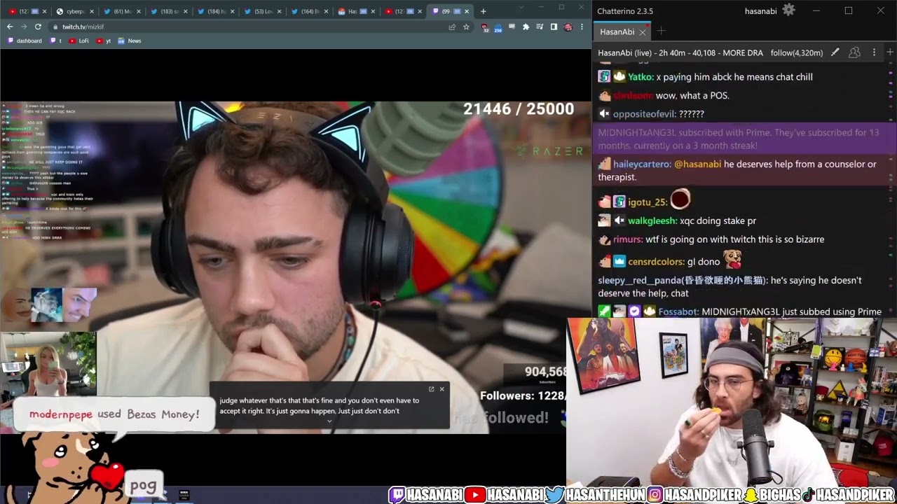 Mizkif confronts Sliker w/ xQc, Hasan - Full Call