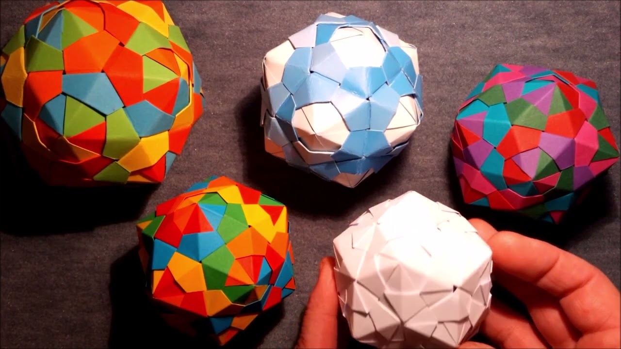 Platonische Körper – leichte Baumethode aus Modulen  – Origami einfach – Videoserie Bascetta GEO+