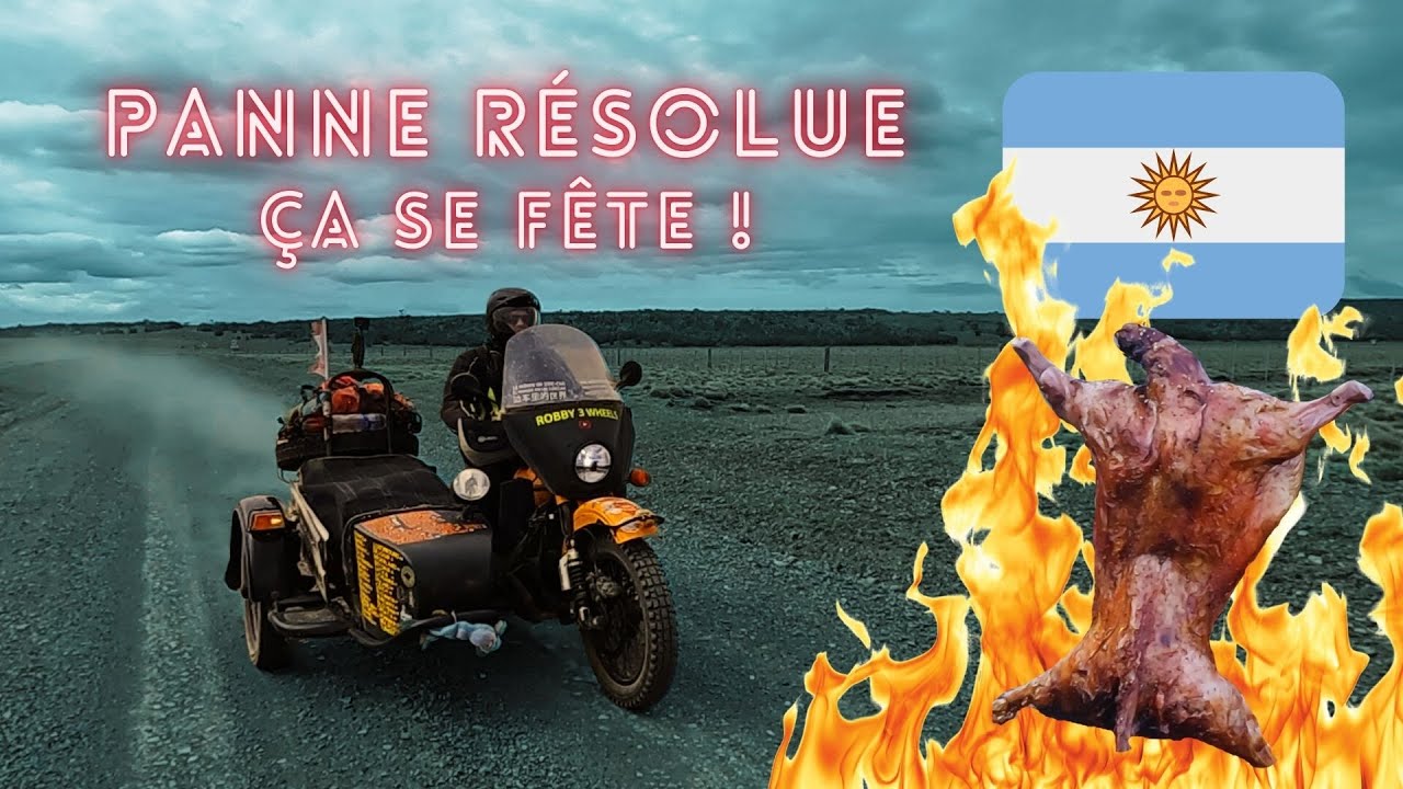 🇦🇷🔧 USHUAÏA. On a trouvé ma panne moteur ! Alors on a fait la fête. Tour du monde en side-car Ural