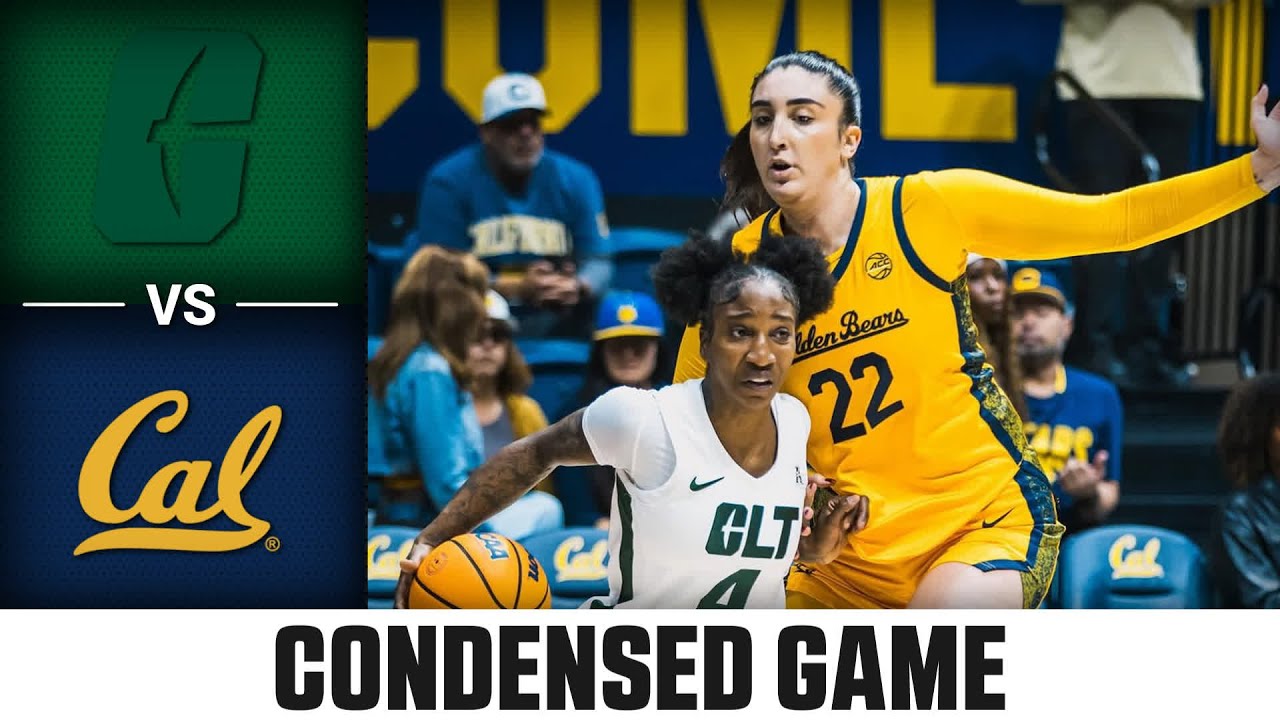 Charlotte vs Cal Condensed Game | 2025-26 ACC Women's Basketball