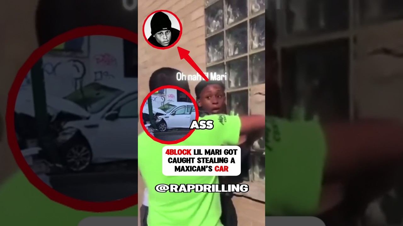 4Block Lil Mari Got Caught Stealing Car after Being Backdoored By Lil Boonie #4blocklilmari