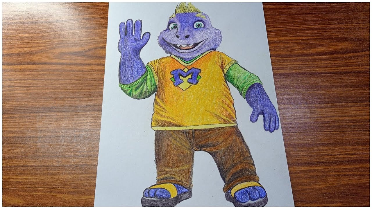 Drawing Avenger Mr. Munch From Chuck E Cheese.