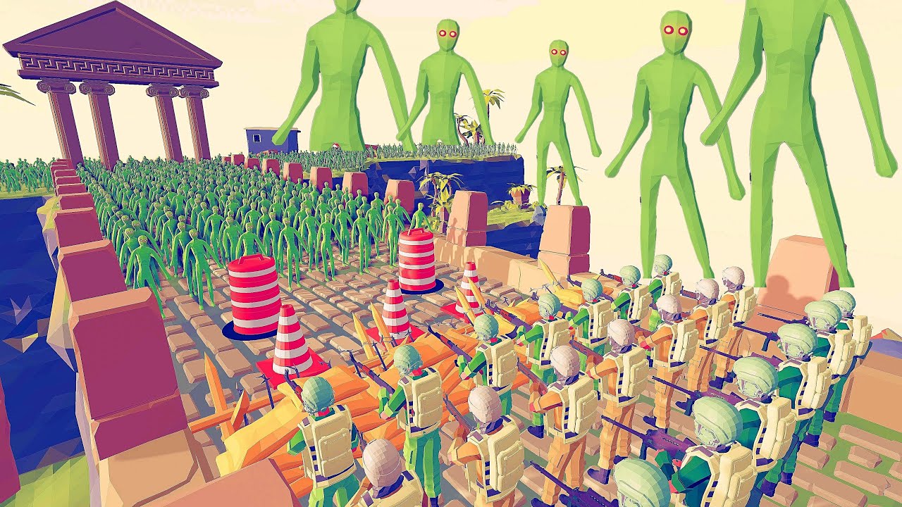 Zombies invade Desert City And Army Defense Mission - Totally Accurate Battle Simulator
