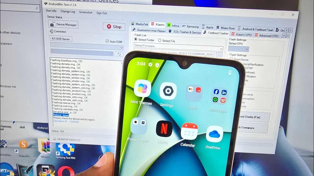 How to flash All redmi via fastboot mode with android win tool (awt) super super  easy 😎🔥