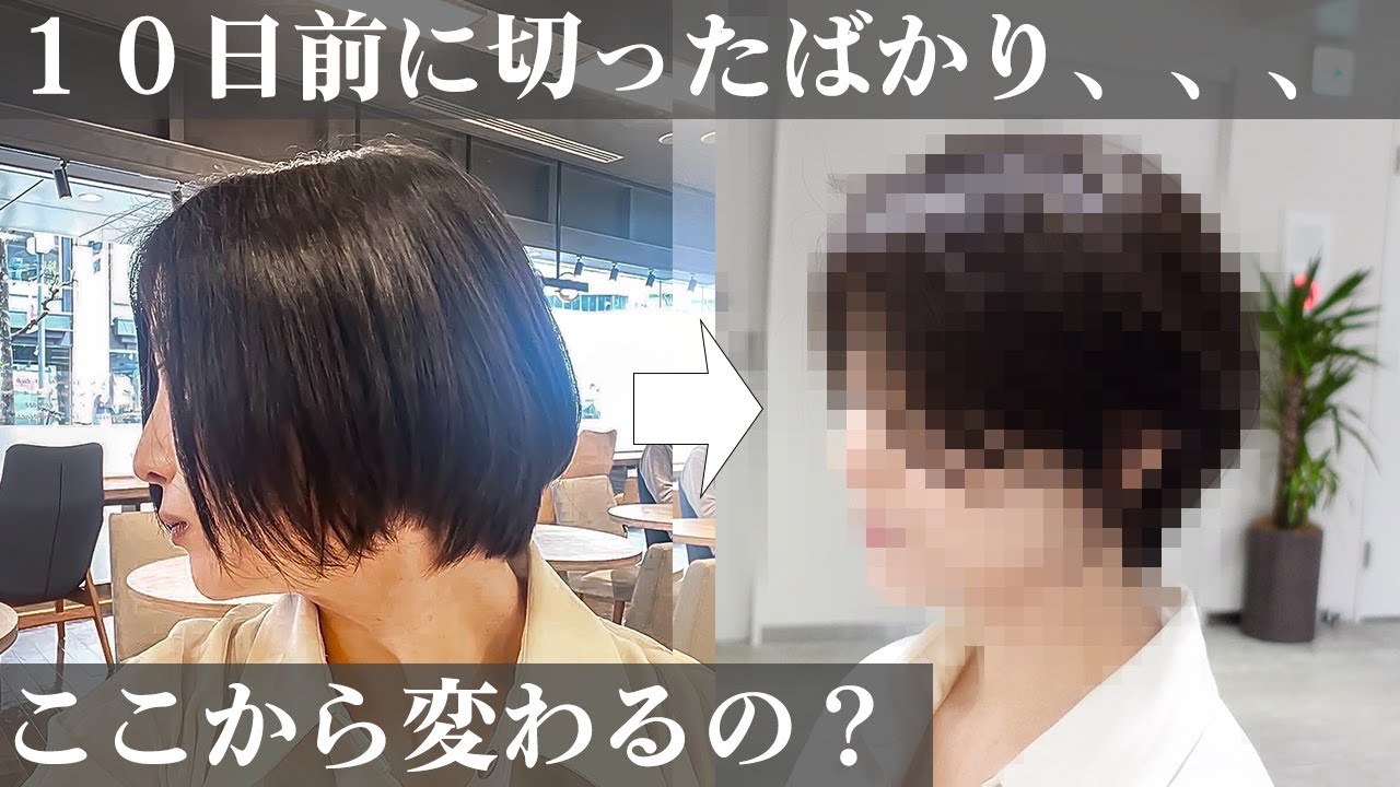 『10日前にショートカット』したばかりの方を１.５cmカット変身！