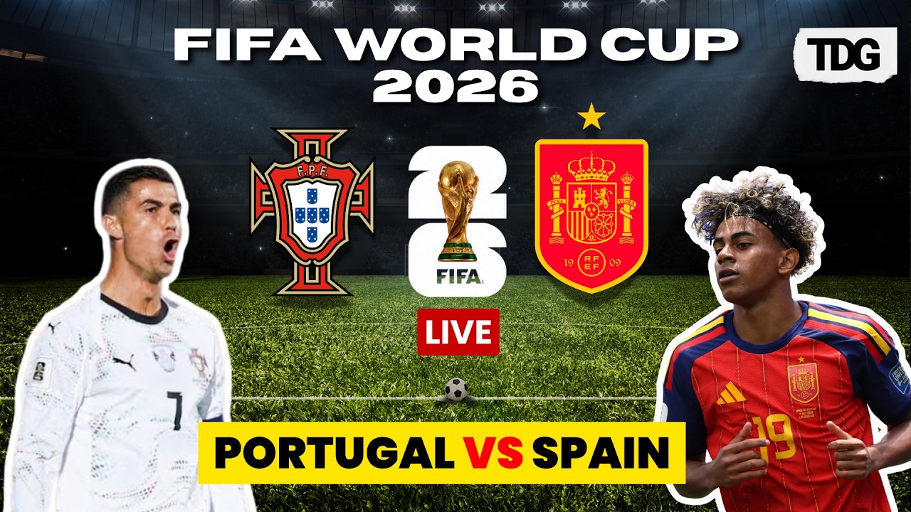 WATCH LIVE: Portugal vs Spain | FIFA World Cup 2026 Round of 16