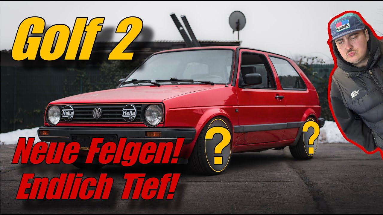 FETTE FELGEN FÜR DEN GOLF! Endlich richtig tief! | VW Golf 2 | Teil 3 || VOKE