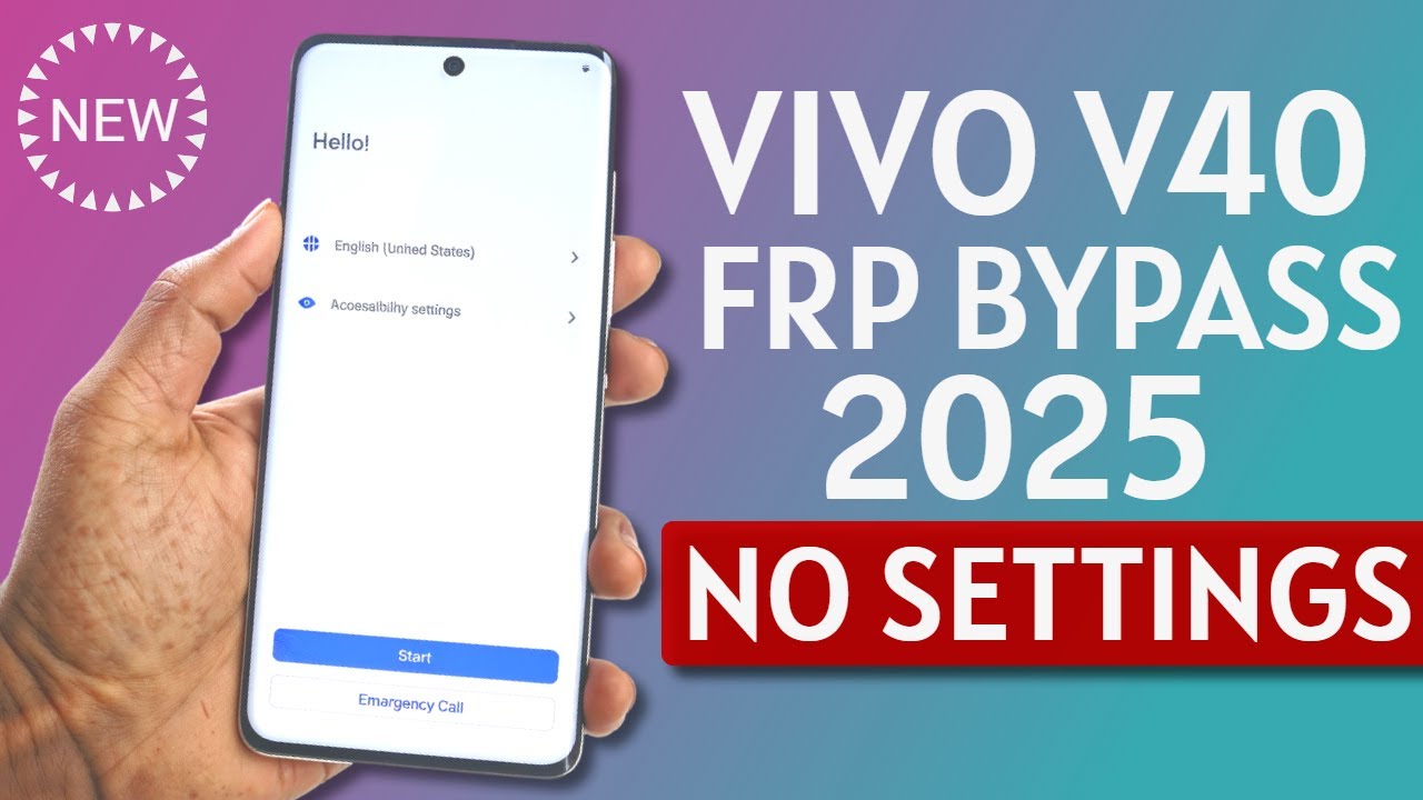 [2025 UPDATE]  Vivo V40/V40e Android 14 FRP Bypass - Without PC/ Setting Not Open Fix