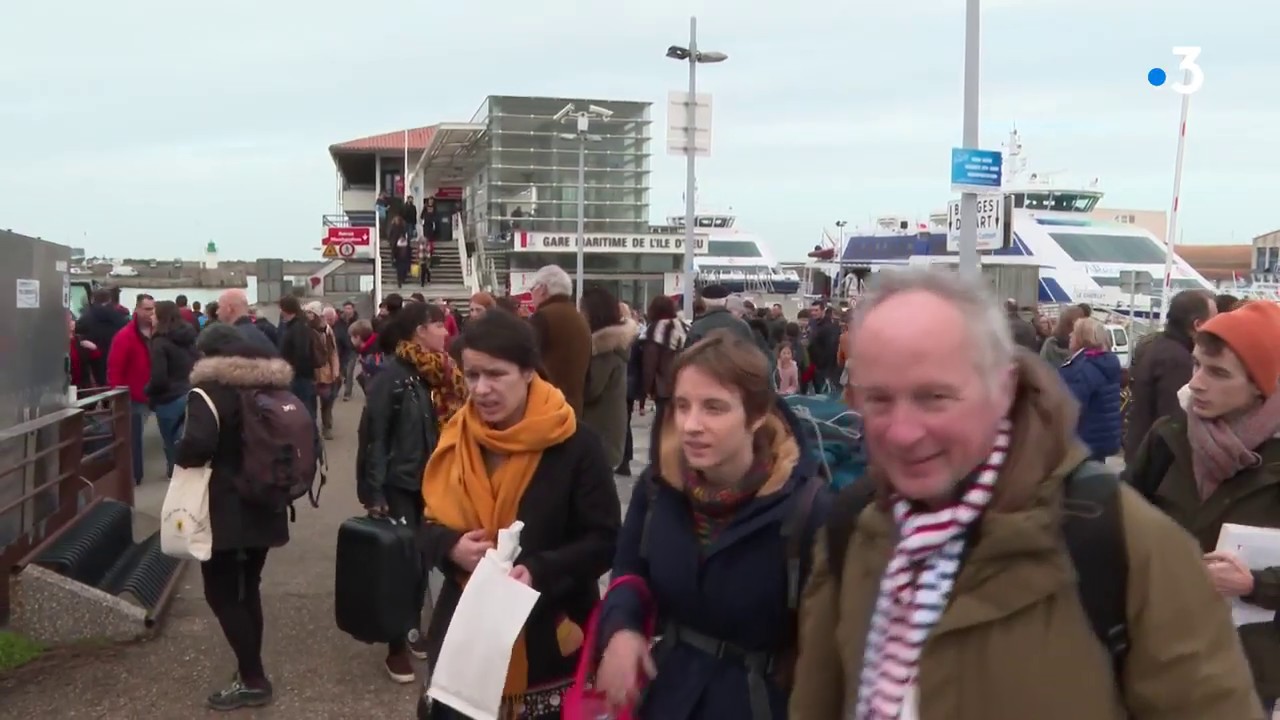 la reprise des traversées entre le continent et l'Ile-d'Yeu