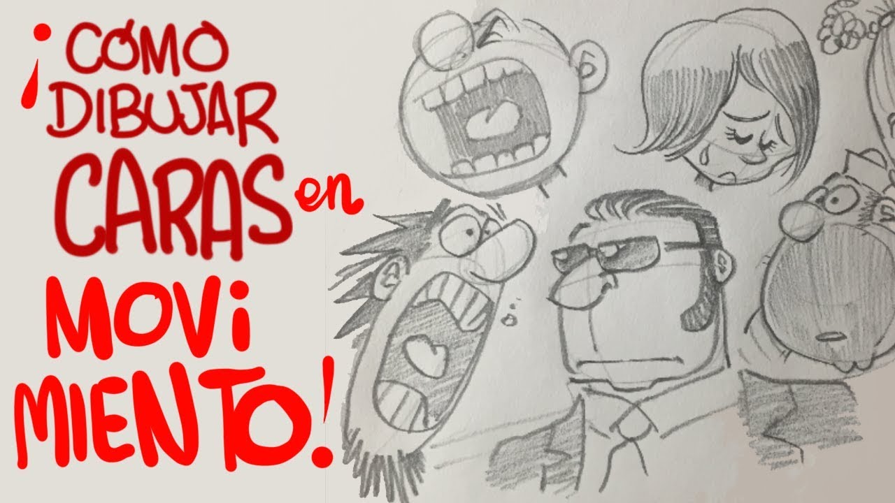APRENDE A DIBUJAR CABEZA EN MOVIMIENTO