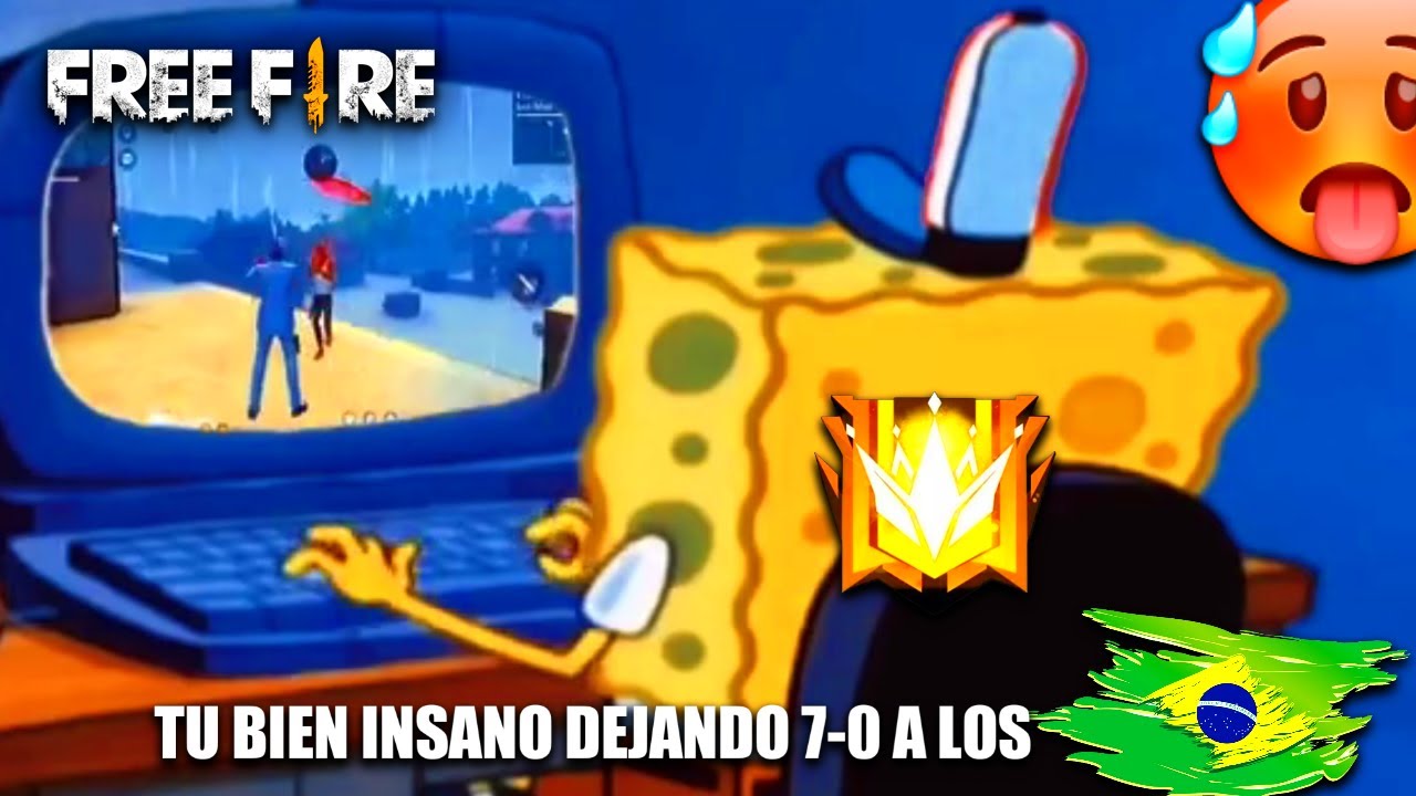 TU BIEN INSANO DEJANDO 7-0 A LOS BRASILEÑOS EN FREE FIRE 🔥🥵🤣🇧🇷 #freefire